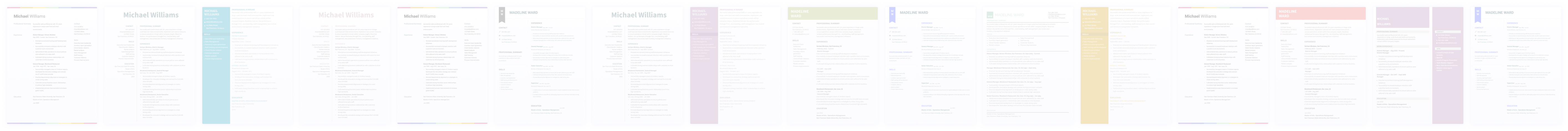 resume skins