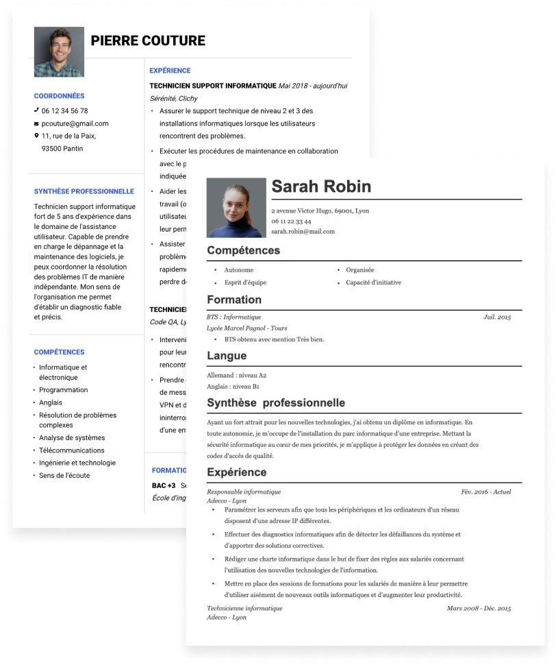 Ecrire un CV