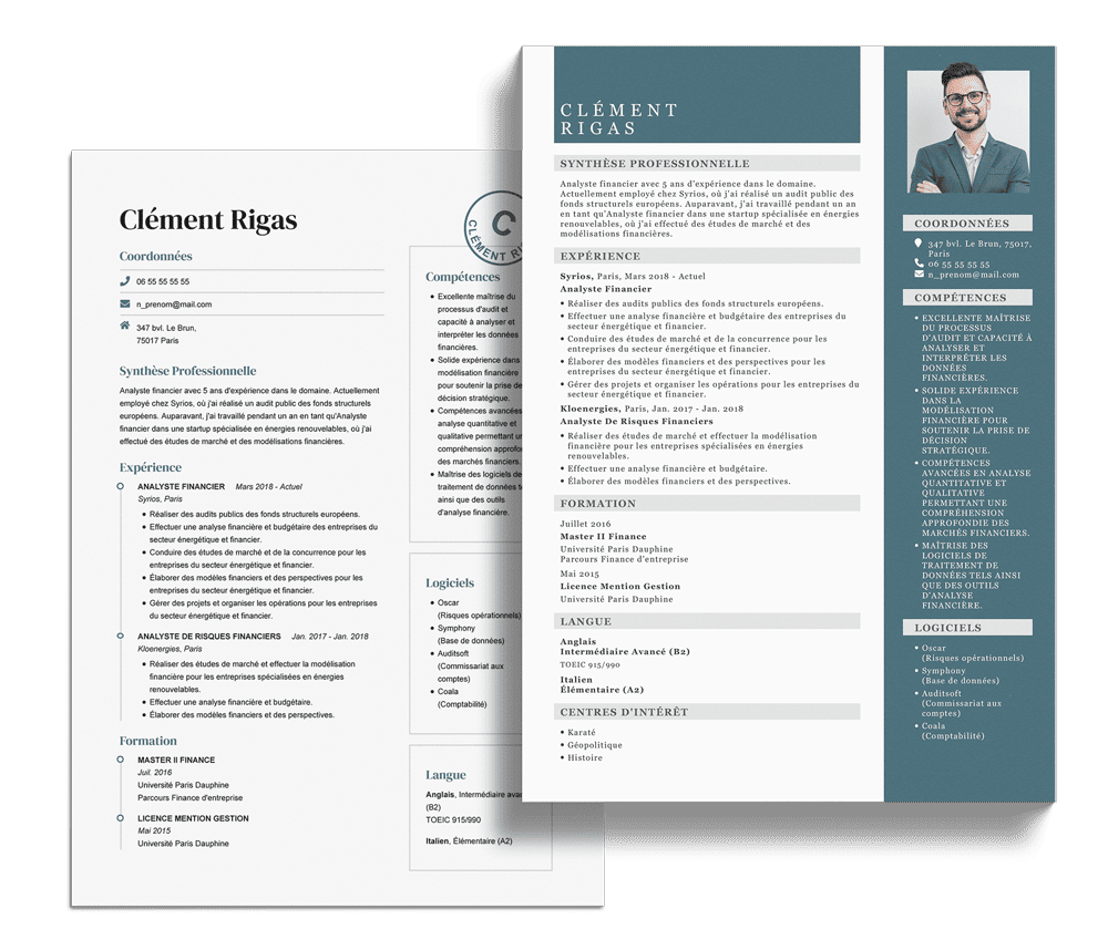 Analyste financier CV