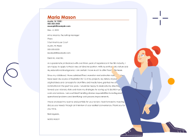 coverletter builder sidebar illustration