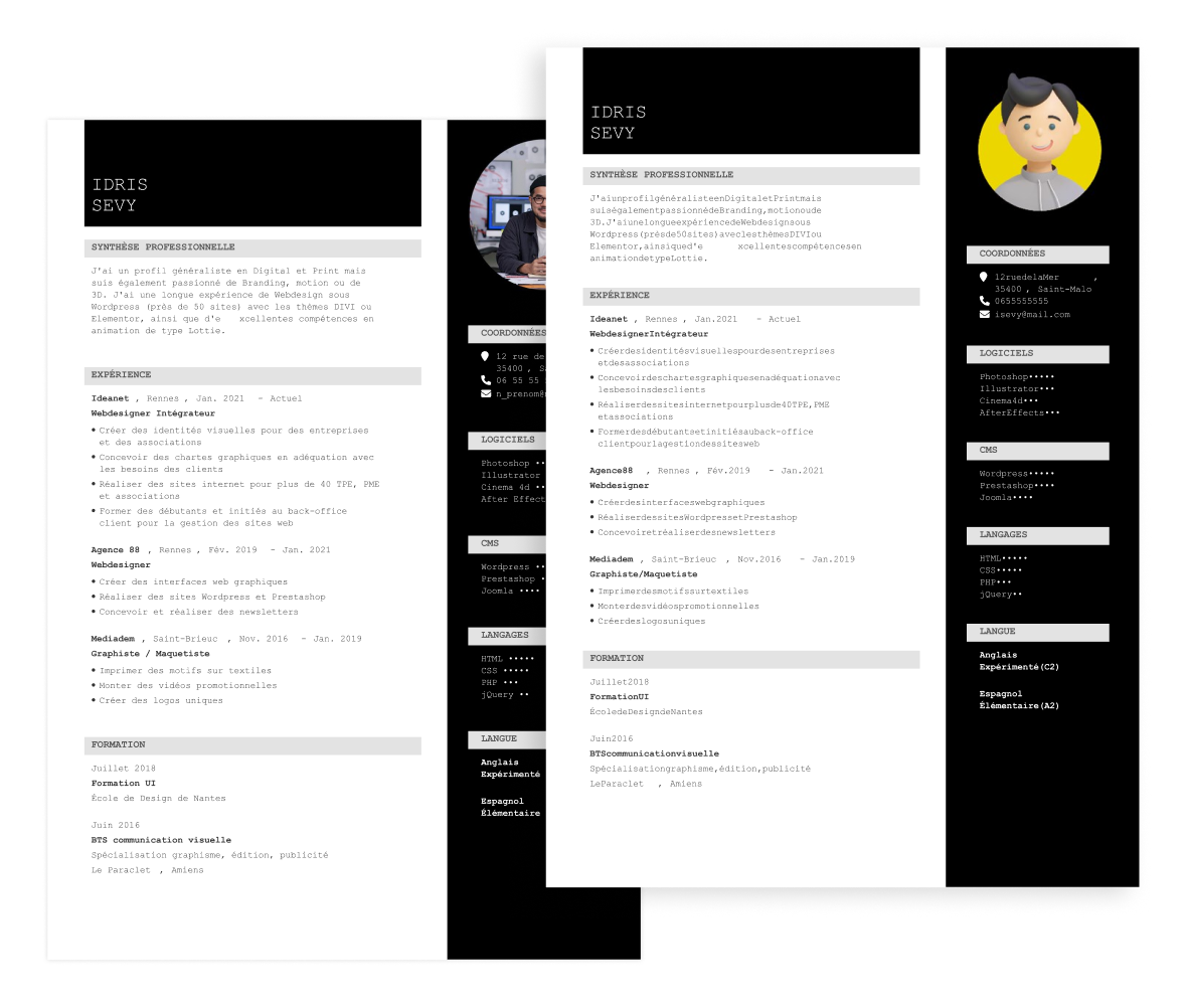 CV graphiste