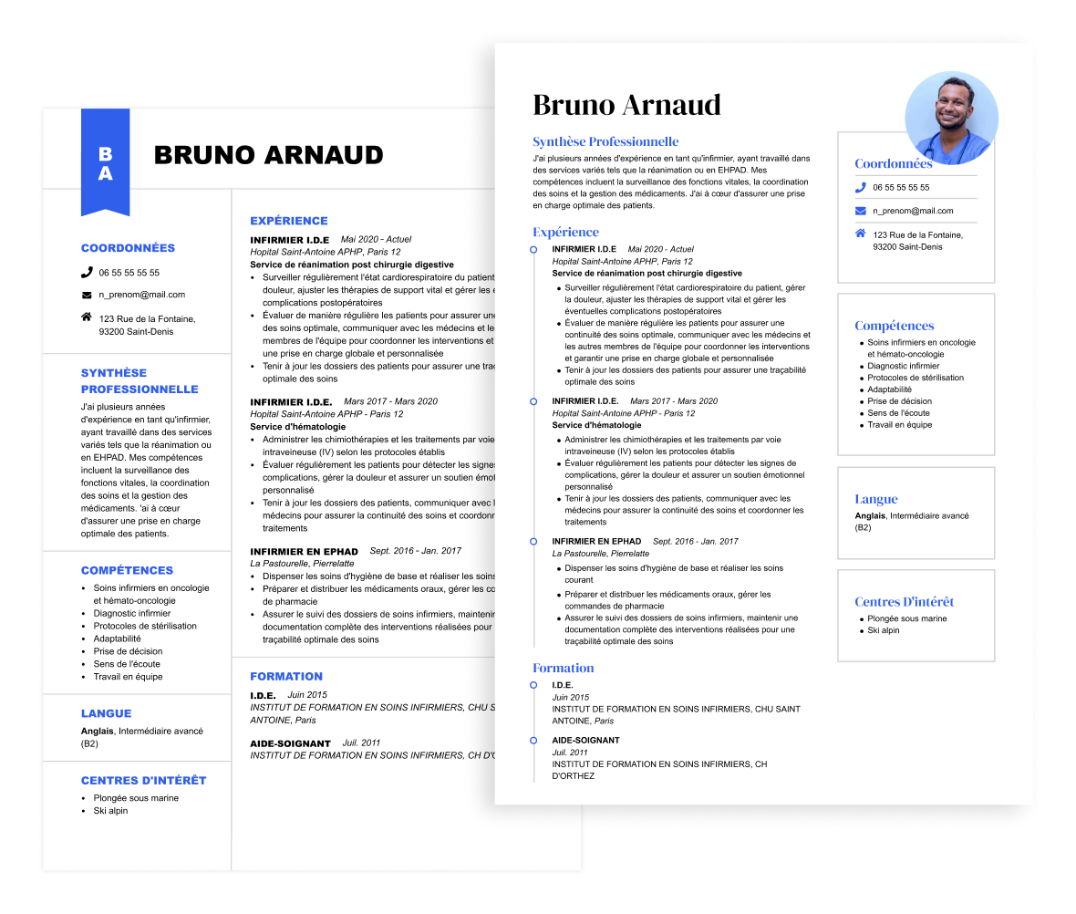 CV infirmier