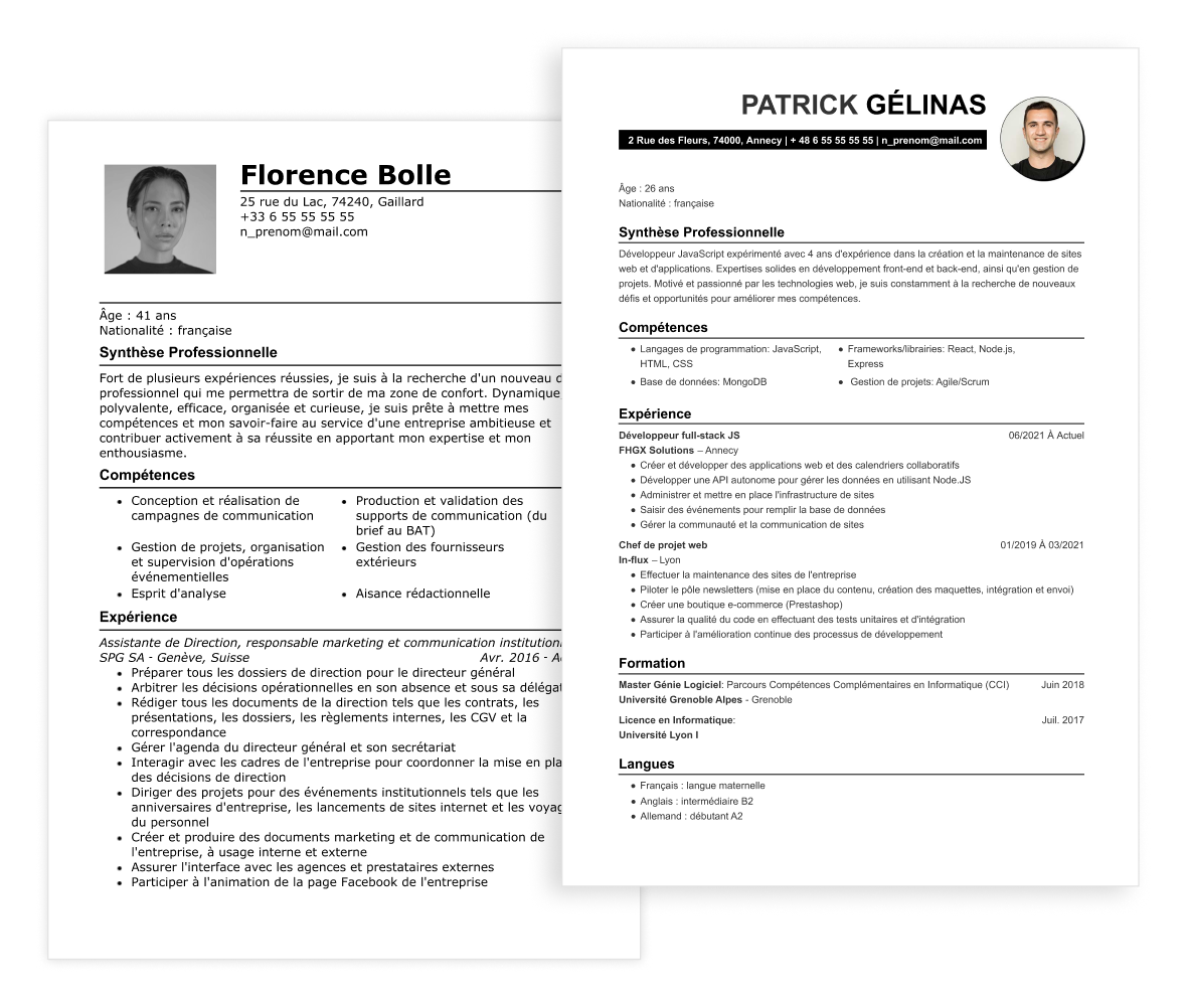 Curriculum vitae suisse gratuit