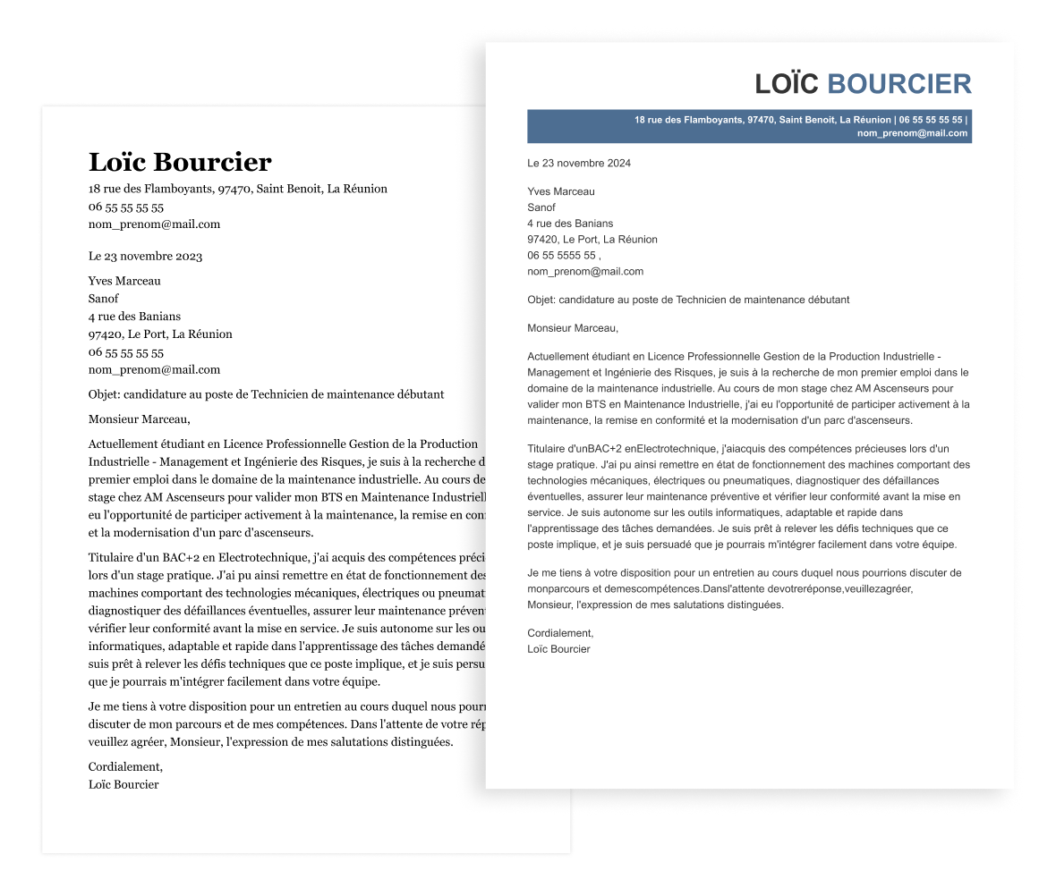 lettre de motivation sans experience